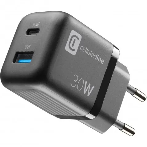 Cellularline Reiselader 30W Multipower 1 x USB C und 1 x