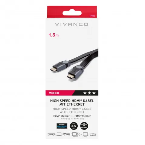 Vivanco High Speed HDMI 1,5m mit