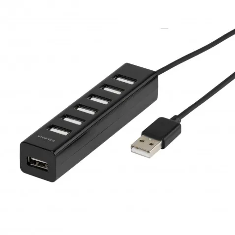 Vivanco High Speed USB 2.0 HUB. 7-Port aktiv, inkl.
