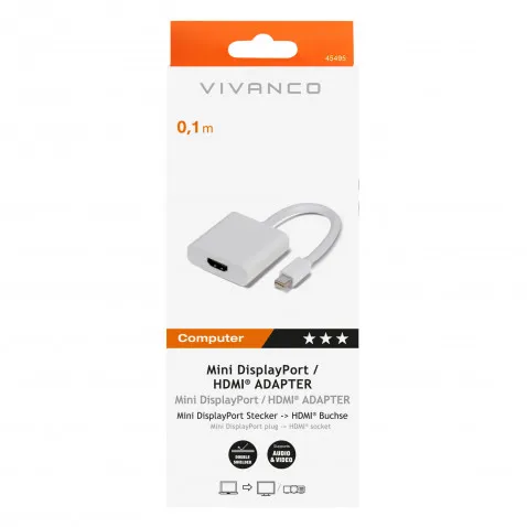 Vivanco Mini DisplayPort / HDMI Adapter Mini DP Stecker -