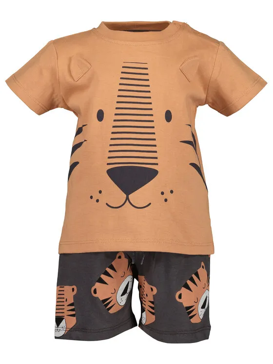 2er-Set T-Shirts und Shorts · Orange