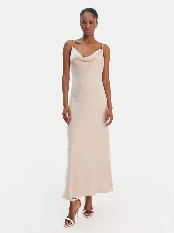 Abendkleid · Beige · Maxi