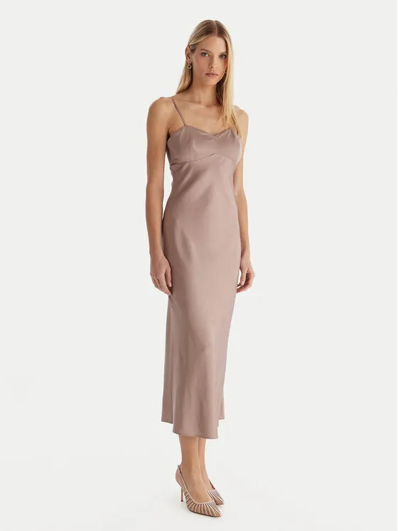 Abendkleid · Beige · Maxi