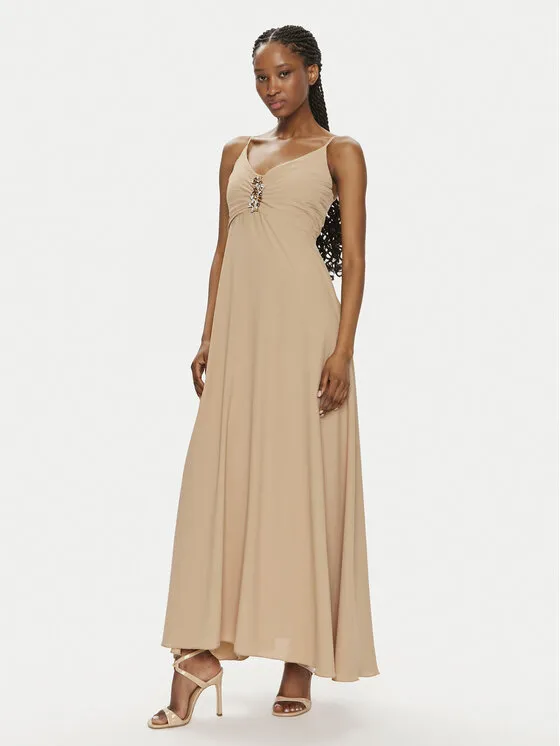 Abendkleid · Beige · Maxi