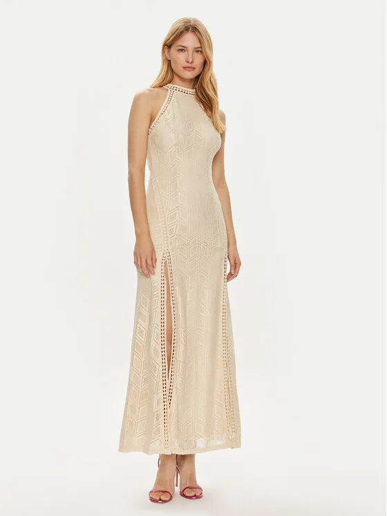 Abendkleid · Beige · Maxi