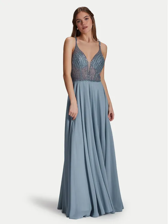 Abendkleid · Blau · Maxi