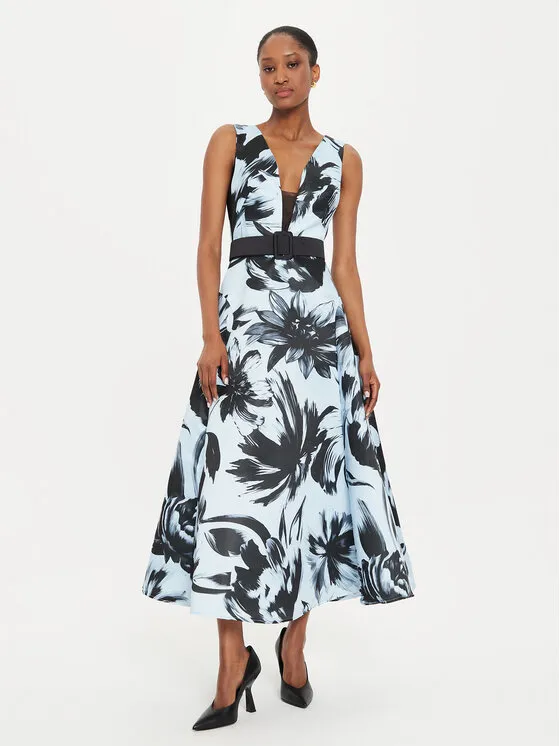 Abendkleid · Blau · Midi