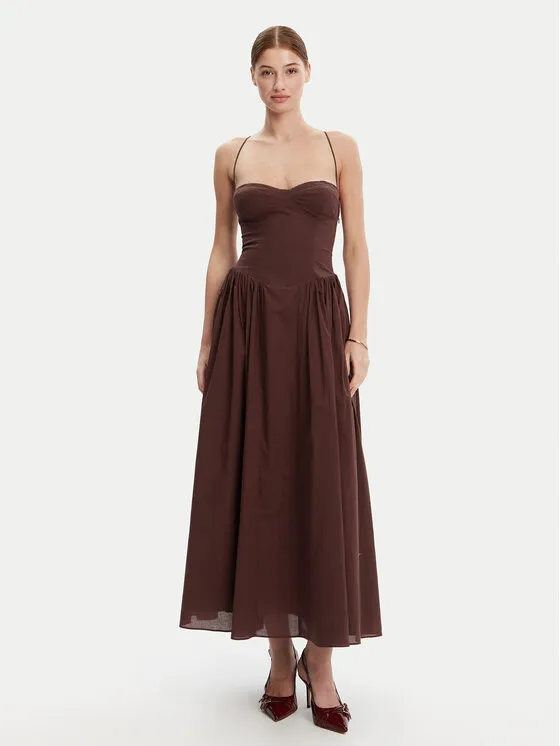 Abendkleid · Braun · Maxi