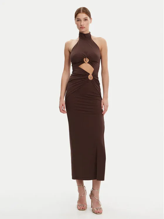 Abendkleid · Braun · Maxi