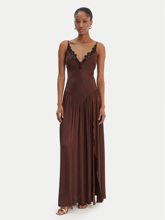 Abendkleid · Braun · Maxi