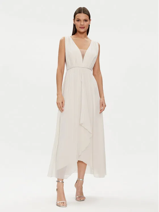 Abendkleid · Écru · Maxi