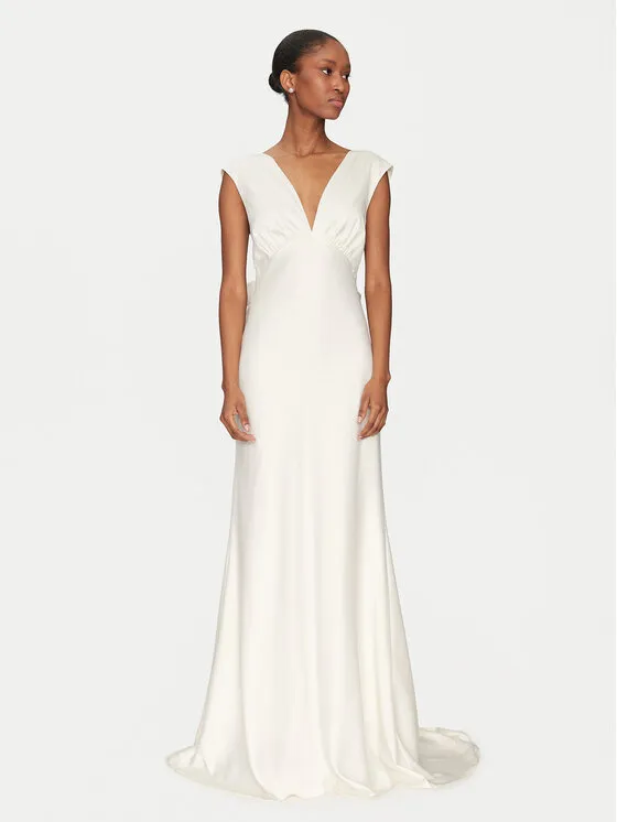 Abendkleid · Écru · Maxi