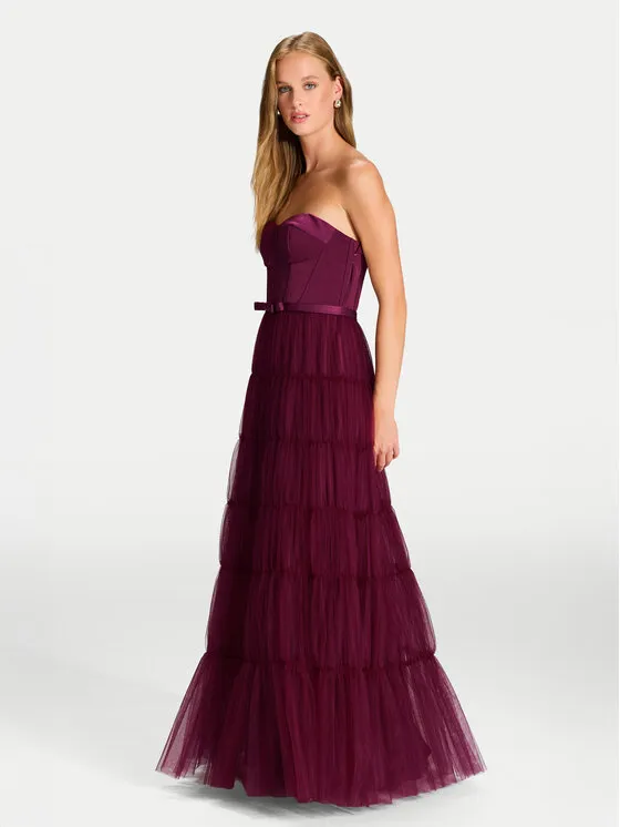 Abendkleid · Dunkelrot · Maxi