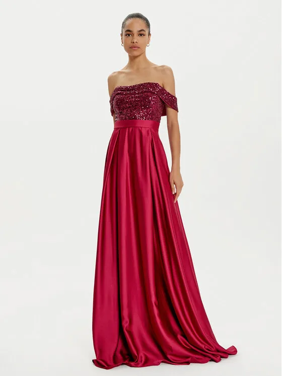 Abendkleid · Dunkelrot · Maxi