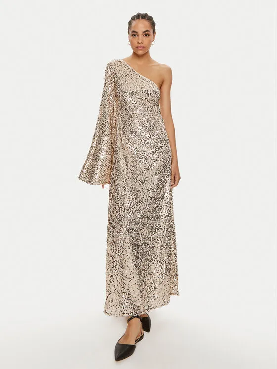 Abendkleid · Goldfarben · Maxi