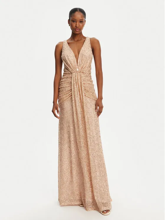 Abendkleid · Goldfarben · Maxi