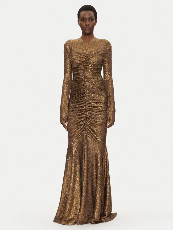 Abendkleid · Goldfarben · Maxi