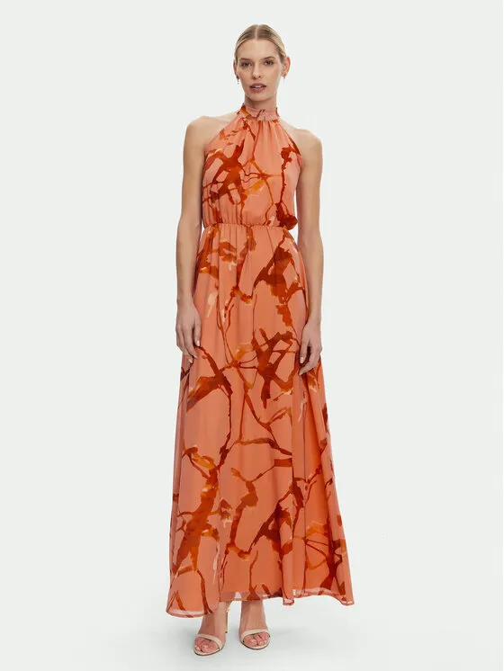 Abendkleid · Orange · Maxi