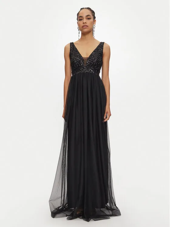 Abendkleid · Schwarz · Maxi