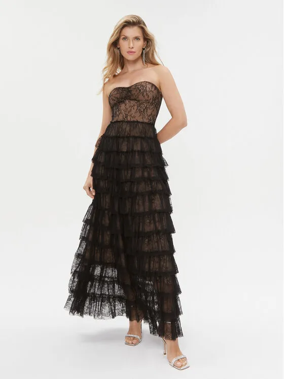 Abendkleid · Schwarz · Maxi