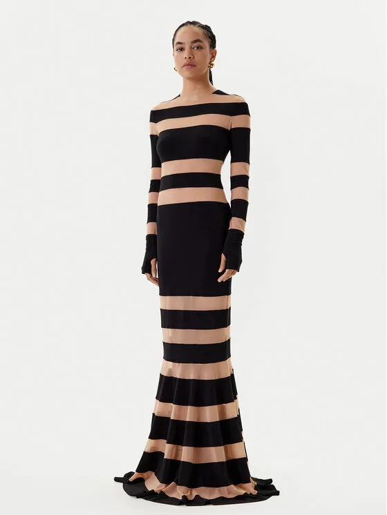 Abendkleid · Schwarz · Maxi