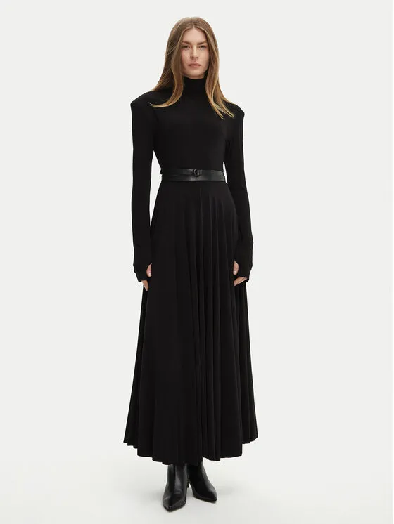 Abendkleid · Schwarz · Midi