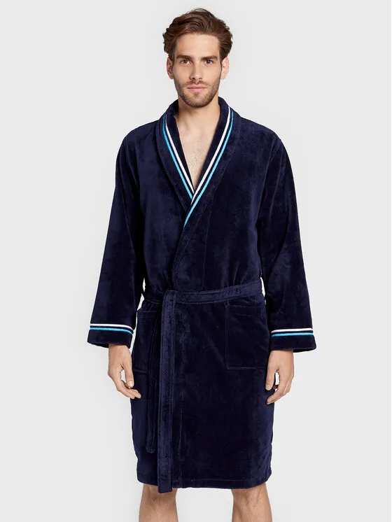Bademantel · Dunkelblau