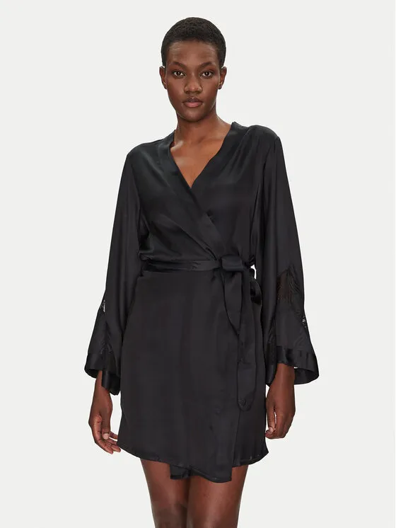 Bademantel · Schwarz