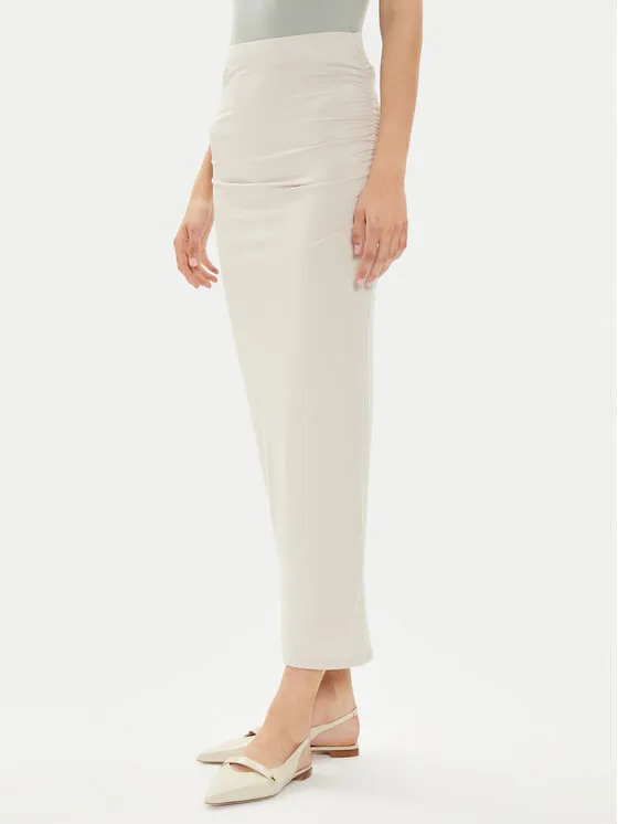 Bleistiftrock · Beige · Midi