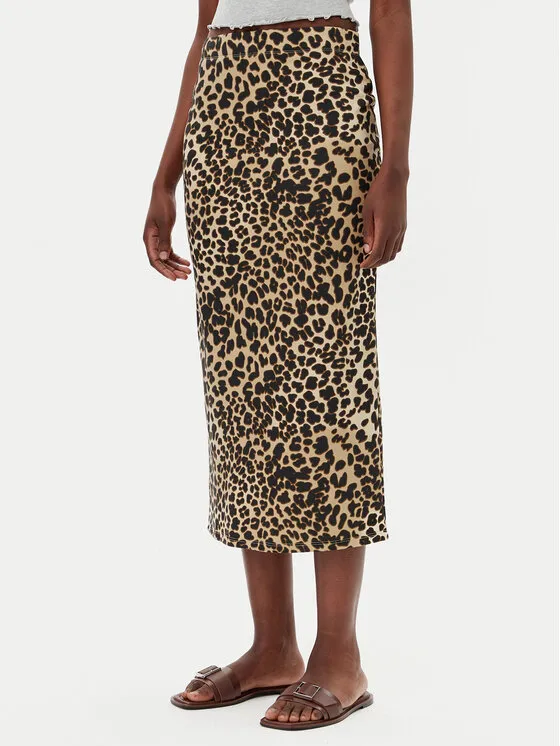 Bleistiftrock · Braun · Midi