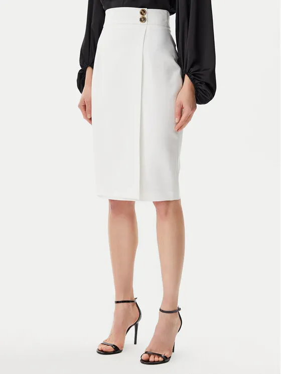 Bleistiftrock · Écru · Midi