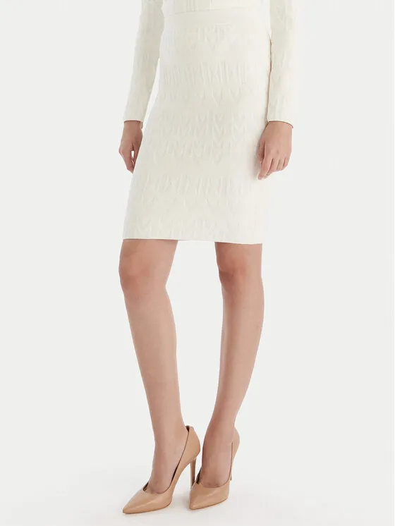 Bleistiftrock · Écru · Mini