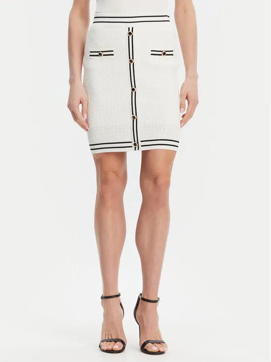 Bleistiftrock · Écru · Mini