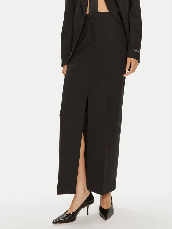 Bleistiftrock · Dunkelblau · Midi