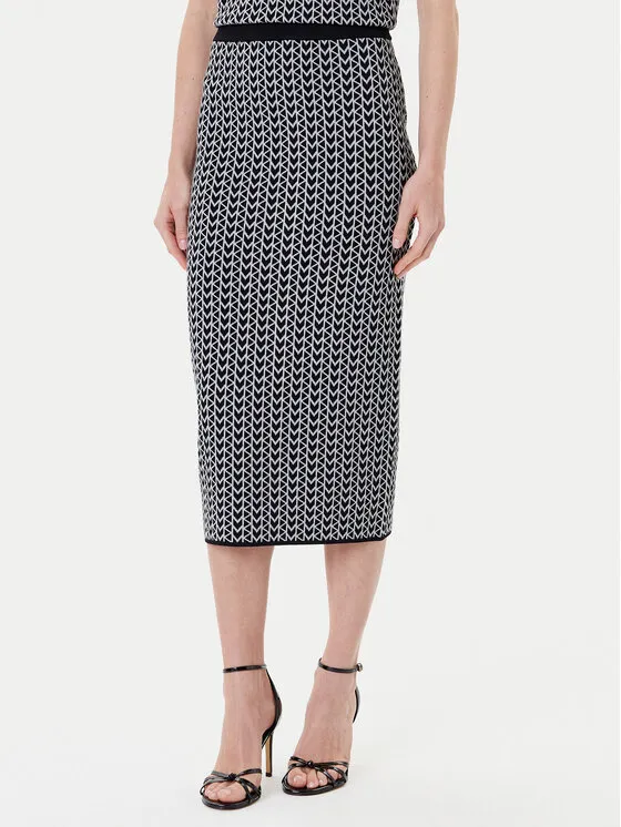 Bleistiftrock · Grau · Midi