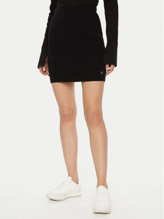 Bleistiftrock · Schwarz · Mini