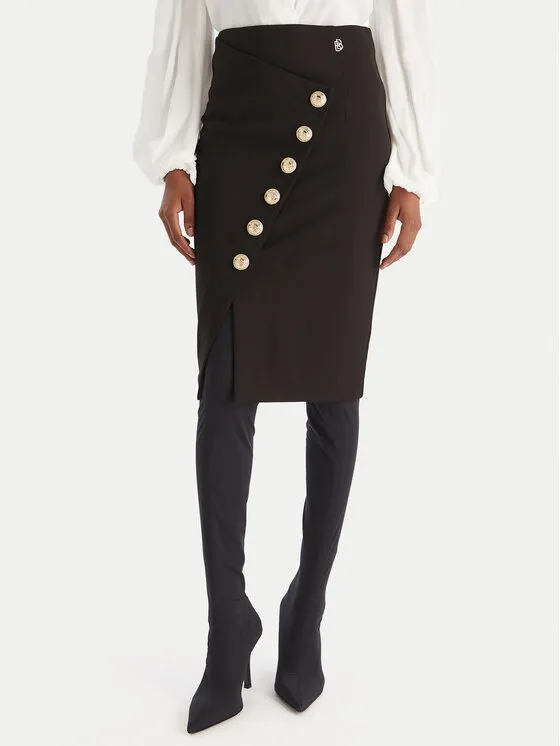 Bleistiftrock · Schwarz · Mini