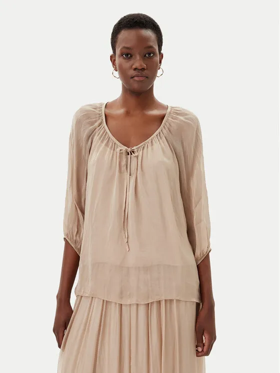 Bluse · Beige