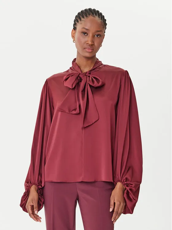 Bluse · Dunkelrot