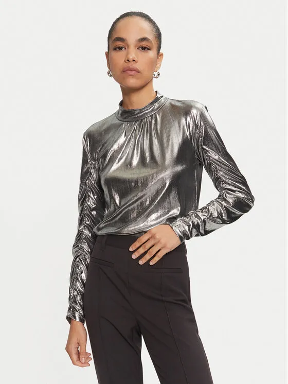Bluse · Silberfarben