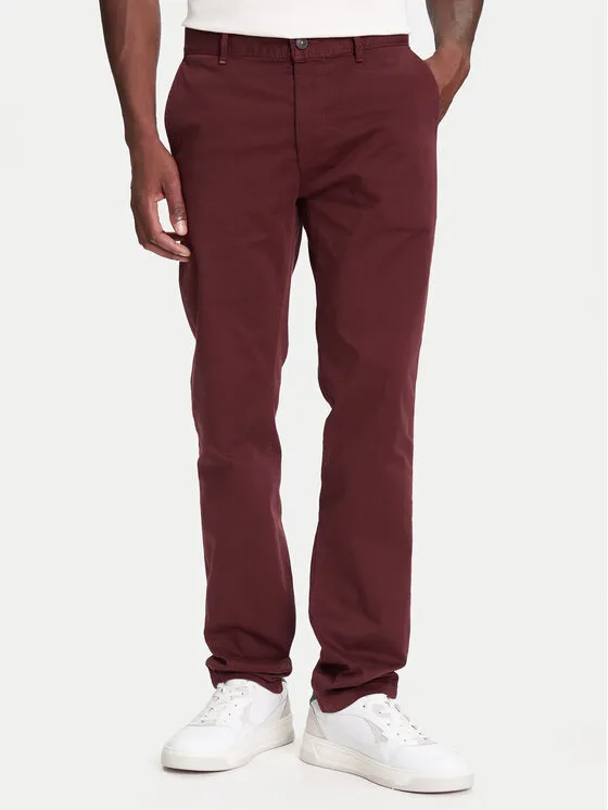 Chinos · Dunkelrot · Slim Fit