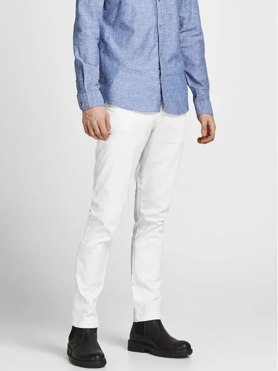 Chinos · Weiß · Slim Fit