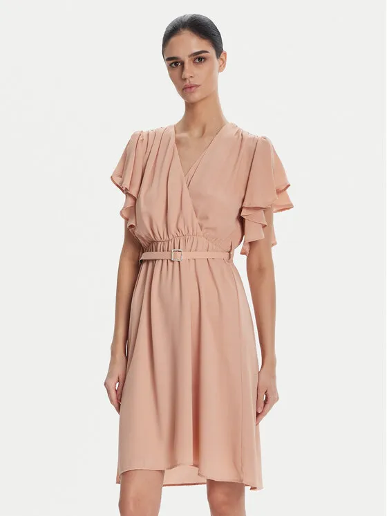 Coctailkleid · Beige · Mini