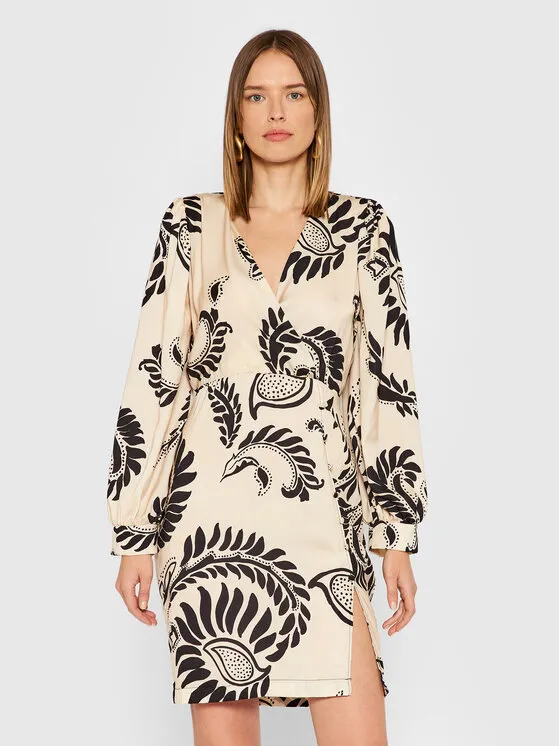 Coctailkleid · Beige · Mini