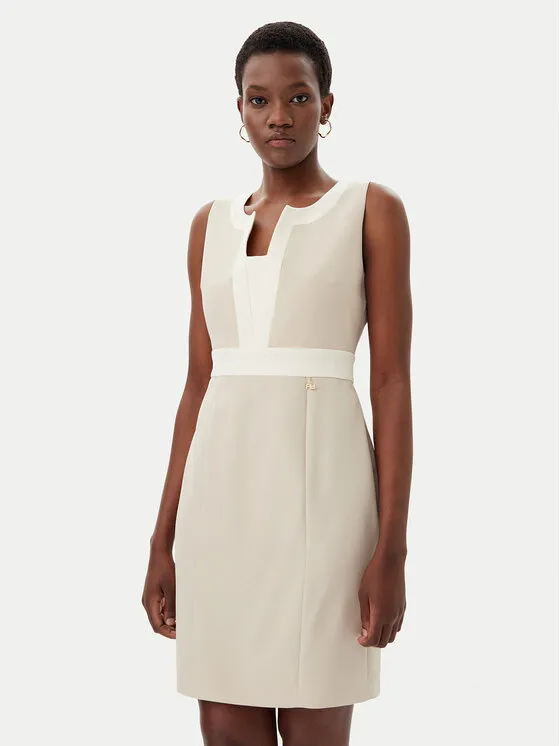 Coctailkleid · Beige · Mini