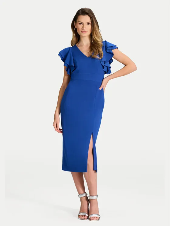 Coctailkleid · Blau · Midi