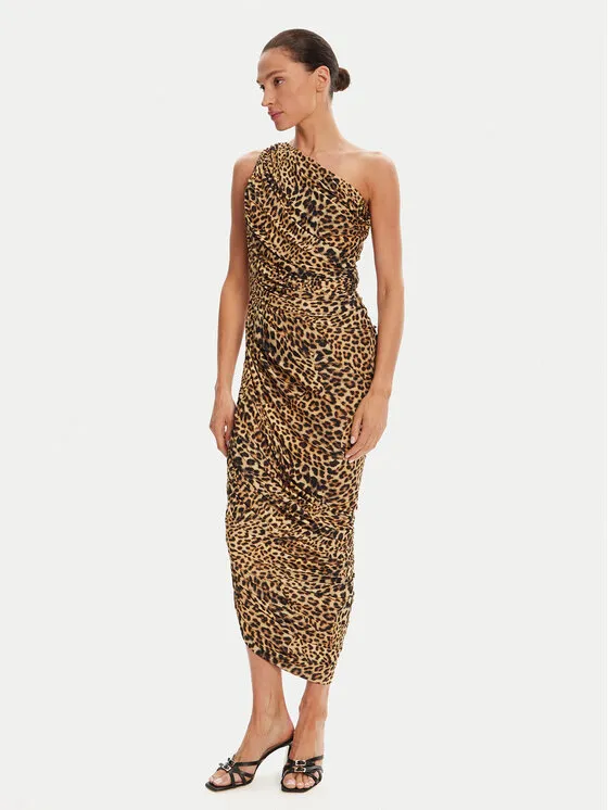 Coctailkleid · Braun · Midi