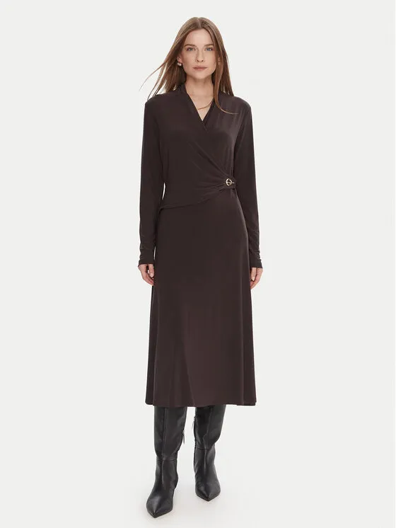 Coctailkleid · Braun · Midi