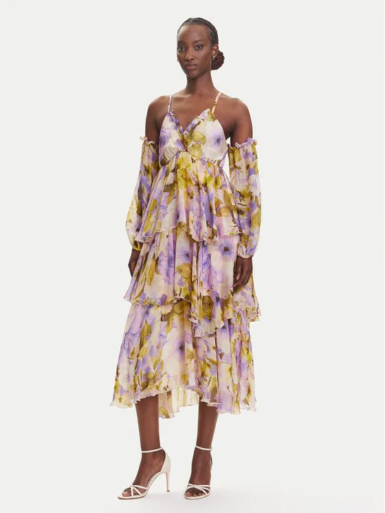 Coctailkleid · Bunt · Midi