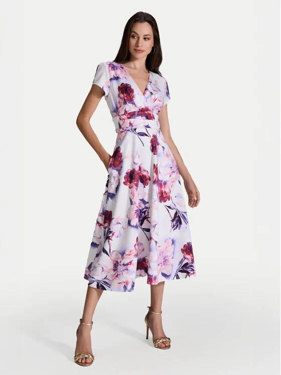 Coctailkleid · Bunt · Midi